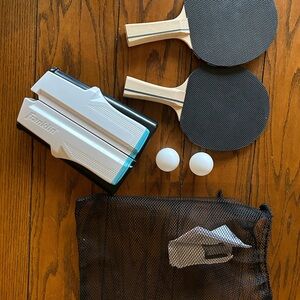 Table Tennis Set with Black Paddles